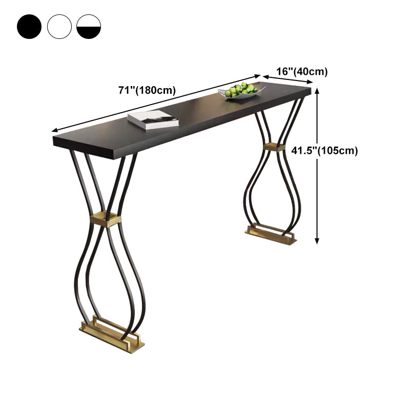 Modern Style Wood Top Counter Table 42-inch Height Table for Living Room Clearhalo 'Bar Furniture' 'Bar Tables' 'bar_tables' 'furn' 'furn_bar_tables' 'Furniture' 'furniture_bar_tables' 'Kitchen & Dining Furniture' 4909722