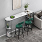 Glam Style Bar Table Artificial Stone Top 42-inch Height Pub Table for Dining Room Clearhalo 'Bar Furniture' 'Bar Tables' 'bar_tables' 'furn' 'furn_bar_tables' 'Furniture' 'furniture_bar_tables' 'Kitchen & Dining Furniture' 4909784