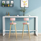 Modern Style Bar Table Stone Top 42-inch Height Pub Table for Dining Room 70.9"L x 15.7"W x 41.3"H White Without Chairs Clearhalo 'Bar Furniture' 'Bar Tables' 'bar_tables' 'furn' 'furn_bar_tables' 'Furniture' 'furniture_bar_tables' 'Kitchen & Dining Furniture' 4909792
