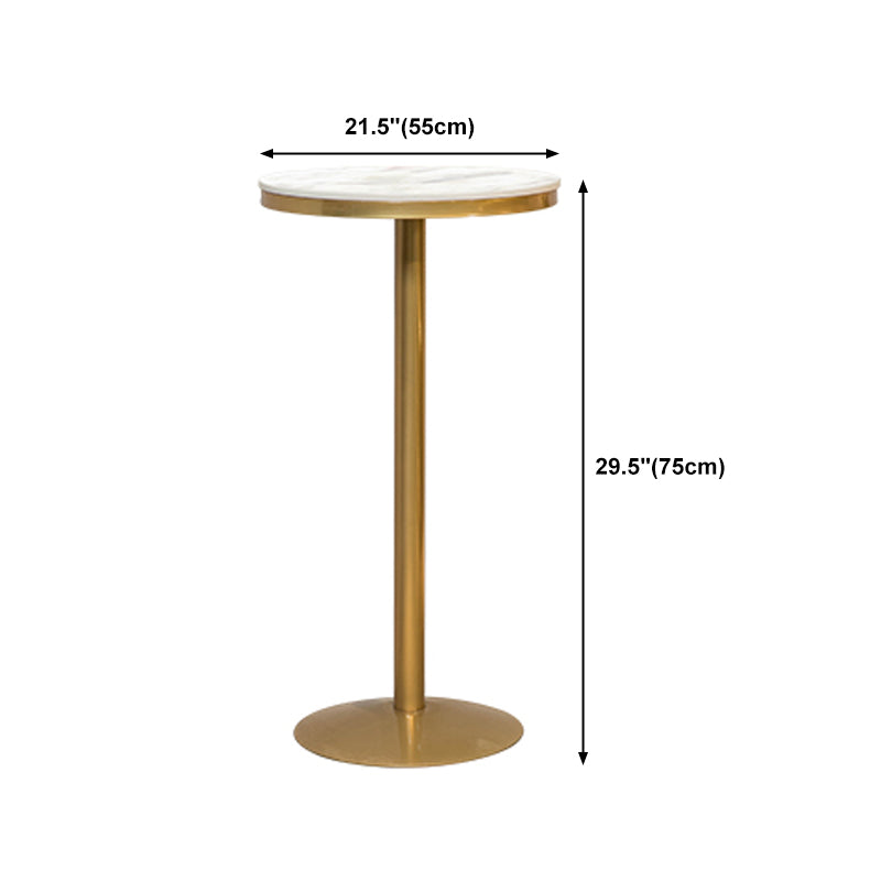 Nordic Style Bar Table Artificial Marble Pub Table for Restaurant Clearhalo 'Bar Furniture' 'Bar Tables' 'bar_tables' 'Furniture' 'furniture_bar_tables' 'Kitchen & Dining Furniture' 4909836