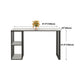 Modern Black Iron Bar Dining Table with White Stone Top Rectangle Indoor Bistro Table Clearhalo 'Bar Furniture' 'Bar Tables' 'bar_tables' 'furn' 'furn_bar_tables' 'Furniture' 'furniture_bar_tables' 'Kitchen & Dining Furniture' 4910064
