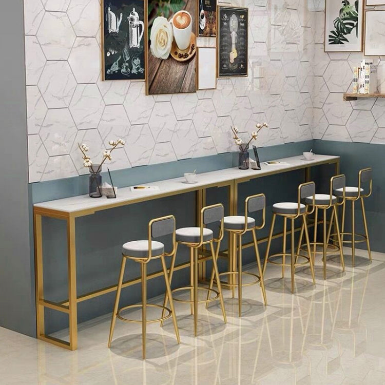 Nordic Style Rectangle Sintered Stone Table Bar Counter Table for Home Clearhalo 'Bar Furniture' 'Bar Tables' 'bar_tables' 'furn' 'furn_bar_tables' 'Furniture' 'furniture_bar_tables' 'Kitchen & Dining Furniture' 4910125