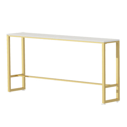 Nordic Style Rectangle Sintered Stone Table Bar Counter Table for Home Without Chairs Clearhalo 'Bar Furniture' 'Bar Tables' 'bar_tables' 'furn' 'furn_bar_tables' 'Furniture' 'furniture_bar_tables' 'Kitchen & Dining Furniture' 4910127