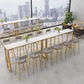 Nordic Style Rectangle Sintered Stone Table Bar Counter Table for Home Clearhalo 'Bar Furniture' 'Bar Tables' 'bar_tables' 'furn' 'furn_bar_tables' 'Furniture' 'furniture_bar_tables' 'Kitchen & Dining Furniture' 4910133