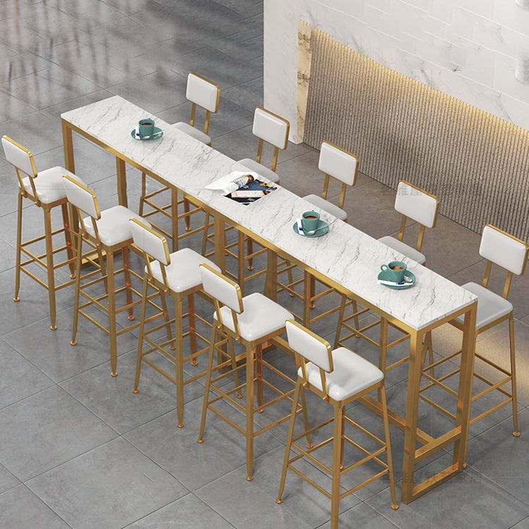 Nordic Style Rectangle Sintered Stone Table Bar Counter Table for Home Clearhalo 'Bar Furniture' 'Bar Tables' 'bar_tables' 'furn' 'furn_bar_tables' 'Furniture' 'furniture_bar_tables' 'Kitchen & Dining Furniture' 4910134