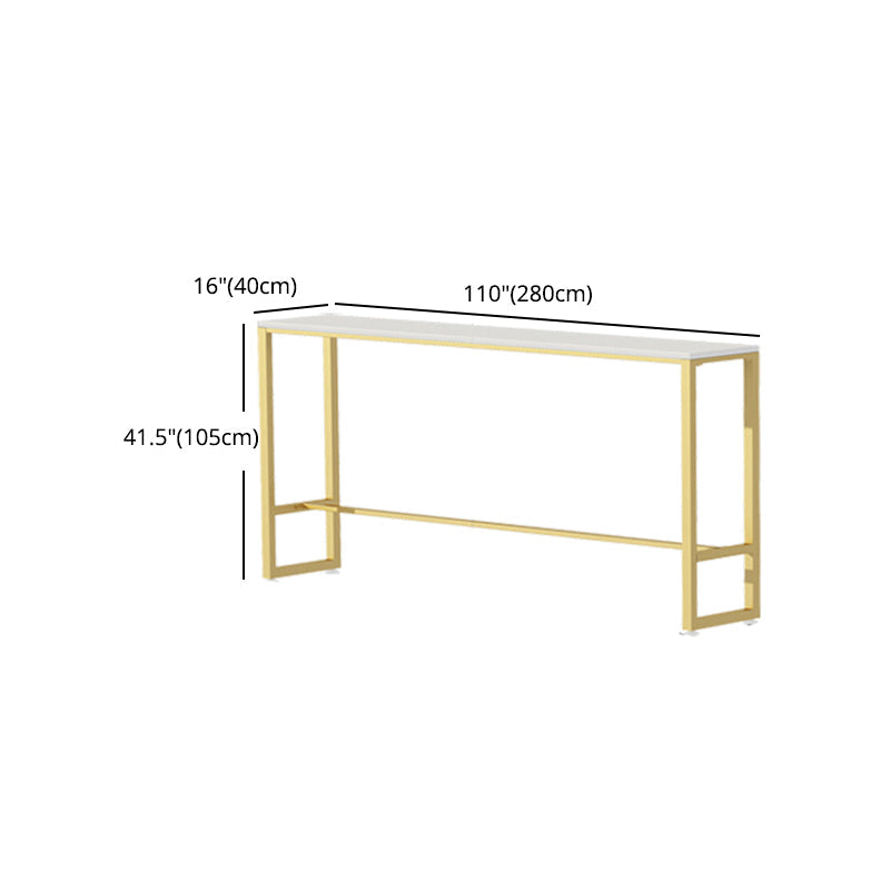 Nordic Style Rectangle Sintered Stone Table Bar Counter Table for Home Clearhalo 'Bar Furniture' 'Bar Tables' 'bar_tables' 'furn' 'furn_bar_tables' 'Furniture' 'furniture_bar_tables' 'Kitchen & Dining Furniture' 4910144