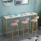 Nordic Style Sintered Stone Table Bar Counter Table for Home 63"L x 17.7"W x 41.3"H Without Chairs Clearhalo 'Bar Furniture' 'Bar Tables' 'bar_tables' 'furn' 'furn_bar_tables' 'Furniture' 'furniture_bar_tables' 'Kitchen & Dining Furniture' 4910149