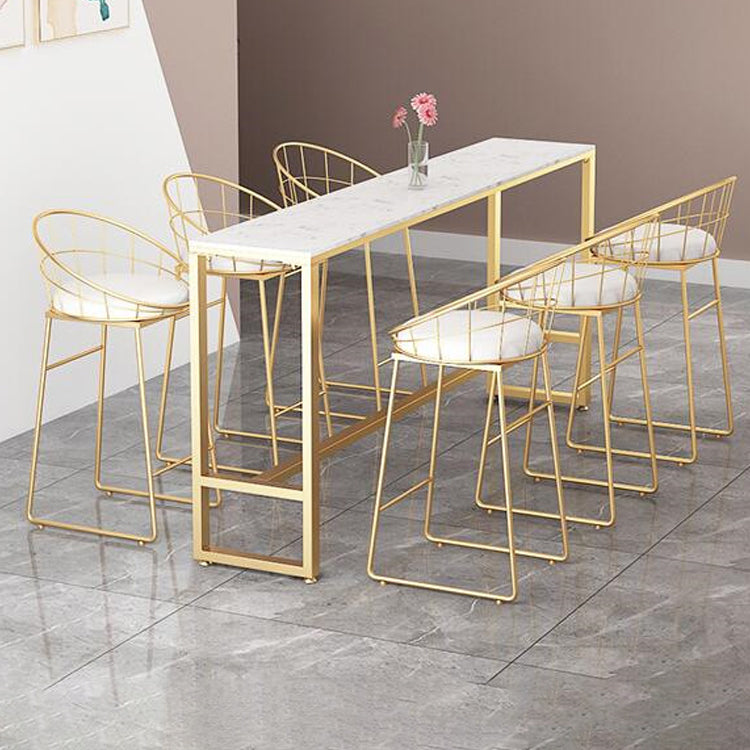 Nordic Style Sintered Stone Table Bar Counter Table for Home Clearhalo 'Bar Furniture' 'Bar Tables' 'bar_tables' 'furn' 'furn_bar_tables' 'Furniture' 'furniture_bar_tables' 'Kitchen & Dining Furniture' 4910158