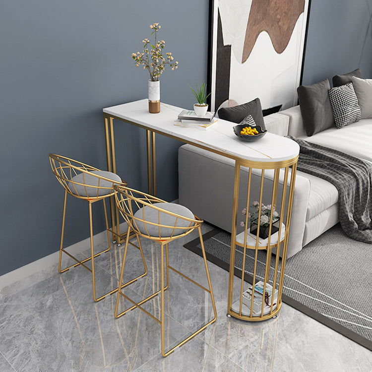 Nordic Style Dining Sintered Stone Table Bar Counter Table for Home Clearhalo 'Bar Furniture' 'Bar Tables' 'bar_tables' 'Furniture' 'furniture_bar_tables' 'Kitchen & Dining Furniture' 4910170