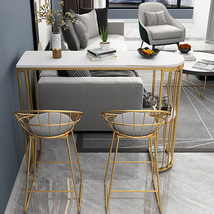 Nordic Style Dining Sintered Stone Table Bar Counter Table for Home Clearhalo 'Bar Furniture' 'Bar Tables' 'bar_tables' 'Furniture' 'furniture_bar_tables' 'Kitchen & Dining Furniture' 4910175
