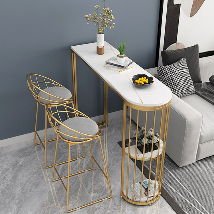 Nordic Style Dining Sintered Stone Table Bar Counter Table for Home Clearhalo 'Bar Furniture' 'Bar Tables' 'bar_tables' 'Furniture' 'furniture_bar_tables' 'Kitchen & Dining Furniture' 4910176