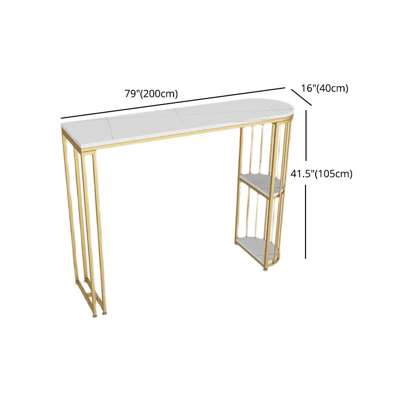Nordic Style Dining Sintered Stone Table Bar Counter Table for Home Clearhalo 'Bar Furniture' 'Bar Tables' 'bar_tables' 'Furniture' 'furniture_bar_tables' 'Kitchen & Dining Furniture' 4910182