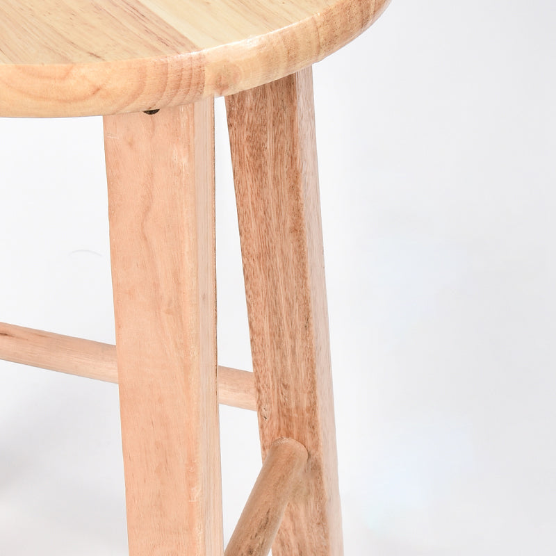 Modern Armless Backless Counter Stool Oak Wood Kitchen Bar Stool with Seat and Pedal Clearhalo 'Bar Furniture' 'Bar Stools' 'bar_stools' 'furn' 'furn_bar_stools' 'Furniture' 'furniture_bar_stools' 'Kitchen & Dining Furniture' 4910203