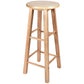 Modern Armless Backless Counter Stool Oak Wood Kitchen Bar Stool with Seat and Pedal Clearhalo 'Bar Furniture' 'Bar Stools' 'bar_stools' 'furn' 'furn_bar_stools' 'Furniture' 'furniture_bar_stools' 'Kitchen & Dining Furniture' 4910206