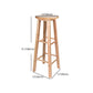 Modern Armless Backless Counter Stool Oak Wood Kitchen Bar Stool with Seat and Pedal Clearhalo 'Bar Furniture' 'Bar Stools' 'bar_stools' 'furn' 'furn_bar_stools' 'Furniture' 'furniture_bar_stools' 'Kitchen & Dining Furniture' 4910224