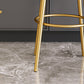 Nordic Armless Backrest Counter Stool Iron Kitchen Bar Stool with Velvet Cushion and Pedal Clearhalo 'Bar Furniture' 'Bar Stools' 'bar_stools' 'furn' 'furn_bar_stools' 'Furniture' 'furniture_bar_stools' 'Kitchen & Dining Furniture' 4910430