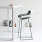 Scandinavian Matte Finish Plastic Barstool Footrest Coffee Shop Stool Clearhalo 'Bar Furniture' 'Bar Stools' 'bar_stools' 'Furniture' 'furniture_bar_stools' 'Kitchen & Dining Furniture' 4910507