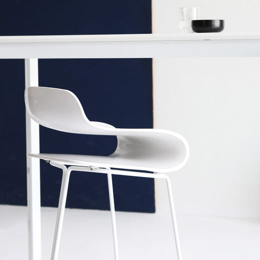 Scandinavian Matte Finish Plastic Barstool Footrest Coffee Shop Stool Clearhalo 'Bar Furniture' 'Bar Stools' 'bar_stools' 'Furniture' 'furniture_bar_stools' 'Kitchen & Dining Furniture' 4910521