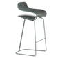 Scandinavian Matte Finish Plastic Barstool Footrest Coffee Shop Stool Green 1 Piece Counter Stool(26"H) Clearhalo 'Bar Furniture' 'Bar Stools' 'bar_stools' 'Furniture' 'furniture_bar_stools' 'Kitchen & Dining Furniture' 4910537