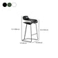 Scandinavian Matte Finish Plastic Barstool Footrest Coffee Shop Stool Clearhalo 'Bar Furniture' 'Bar Stools' 'bar_stools' 'Furniture' 'furniture_bar_stools' 'Kitchen & Dining Furniture' 4910544