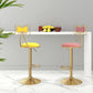 Glam Adjustable Swivel Barstool Matte Finish Velvet Home Stool Clearhalo 'Bar Furniture' 'Bar Stools' 'bar_stools' 'furn' 'furn_bar_stools' 'Furniture' 'furniture_bar_stools' 'Kitchen & Dining Furniture' 4910608
