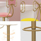 Glam Adjustable Swivel Barstool Matte Finish Velvet Home Stool Clearhalo 'Bar Furniture' 'Bar Stools' 'bar_stools' 'furn' 'furn_bar_stools' 'Furniture' 'furniture_bar_stools' 'Kitchen & Dining Furniture' 4910613