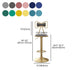 Glam Adjustable Swivel Barstool Matte Finish Velvet Home Stool Clearhalo 'Bar Furniture' 'Bar Stools' 'bar_stools' 'furn' 'furn_bar_stools' 'Furniture' 'furniture_bar_stools' 'Kitchen & Dining Furniture' 4910623