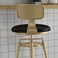 Glam Rotatable Liftable Counter Stool Iron Cashier Bar Stool with Cushion and Pedal Clearhalo 'Bar Furniture' 'Bar Stools' 'bar_stools' 'furn' 'furn_bar_stools' 'Furniture' 'furniture_bar_stools' 'Kitchen & Dining Furniture' 4910638