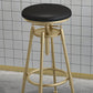 Glam Rotatable Liftable Counter Stool Iron Cashier Bar Stool with Cushion and Pedal Clearhalo 'Bar Furniture' 'Bar Stools' 'bar_stools' 'furn' 'furn_bar_stools' 'Furniture' 'furniture_bar_stools' 'Kitchen & Dining Furniture' 4910640