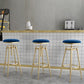 Glam Rotatable Liftable Counter Stool Iron Cashier Bar Stool with Cushion and Pedal Clearhalo 'Bar Furniture' 'Bar Stools' 'bar_stools' 'furn' 'furn_bar_stools' 'Furniture' 'furniture_bar_stools' 'Kitchen & Dining Furniture' 4910642