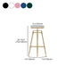 Glam Rotatable Liftable Counter Stool Iron Cashier Bar Stool with Cushion and Pedal Clearhalo 'Bar Furniture' 'Bar Stools' 'bar_stools' 'furn' 'furn_bar_stools' 'Furniture' 'furniture_bar_stools' 'Kitchen & Dining Furniture' 4910670