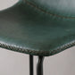 Nordic Backrest Counter Stool Iron Kitchen Bar Stool with Leather Cushion and Pedal Clearhalo 'Bar Furniture' 'Bar Stools' 'bar_stools' 'furn' 'furn_bar_stools' 'Furniture' 'furniture_bar_stools' 'Kitchen & Dining Furniture' 4910682