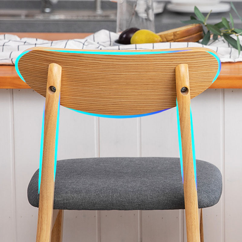 Scandinavian Solid Wood Home 28-inch Stool Matte Finish Footrest Barstool Clearhalo 'Bar Furniture' 'Bar Stools' 'bar_stools' 'furn' 'furn_bar_stools' 'Furniture' 'furniture_bar_stools' 'Kitchen & Dining Furniture' 4910708