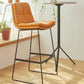 Scandinavian Coffee Shop Footrest Stool Matte Finish Upholstered Barstool Clearhalo 'Bar Furniture' 'Bar Stools' 'bar_stools' 'Furniture' 'furniture_bar_stools' 'Kitchen & Dining Furniture' 4910741