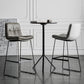 Scandinavian Coffee Shop Footrest Stool Matte Finish Upholstered Barstool Clearhalo 'Bar Furniture' 'Bar Stools' 'bar_stools' 'Furniture' 'furniture_bar_stools' 'Kitchen & Dining Furniture' 4910760