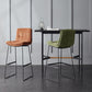 Scandinavian Coffee Shop Footrest Stool Matte Finish Upholstered Barstool Clearhalo 'Bar Furniture' 'Bar Stools' 'bar_stools' 'Furniture' 'furniture_bar_stools' 'Kitchen & Dining Furniture' 4910765