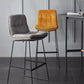 Scandinavian Coffee Shop Footrest Stool Matte Finish Upholstered Barstool Clearhalo 'Bar Furniture' 'Bar Stools' 'bar_stools' 'Furniture' 'furniture_bar_stools' 'Kitchen & Dining Furniture' 4910768