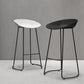 Modern Armless Backrest Counter Stool Iron Cashier Bar Stool with Acrylic Seat and Pedal Clearhalo 'Bar Furniture' 'Bar Stools' 'bar_stools' 'furn' 'furn_bar_stools' 'Furniture' 'furniture_bar_stools' 'Kitchen & Dining Furniture' 4910782