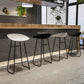 Modern Armless Backrest Counter Stool Iron Cashier Bar Stool with Acrylic Seat and Pedal Clearhalo 'Bar Furniture' 'Bar Stools' 'bar_stools' 'furn' 'furn_bar_stools' 'Furniture' 'furniture_bar_stools' 'Kitchen & Dining Furniture' 4910785
