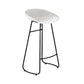 Modern Armless Backrest Counter Stool Iron Cashier Bar Stool with Acrylic Seat and Pedal Clearhalo 'Bar Furniture' 'Bar Stools' 'bar_stools' 'furn' 'furn_bar_stools' 'Furniture' 'furniture_bar_stools' 'Kitchen & Dining Furniture' 4910791