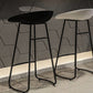 Modern Armless Backrest Counter Stool Iron Cashier Bar Stool with Acrylic Seat and Pedal Clearhalo 'Bar Furniture' 'Bar Stools' 'bar_stools' 'furn' 'furn_bar_stools' 'Furniture' 'furniture_bar_stools' 'Kitchen & Dining Furniture' 4910795
