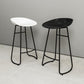 Modern Armless Backrest Counter Stool Iron Cashier Bar Stool with Acrylic Seat and Pedal Clearhalo 'Bar Furniture' 'Bar Stools' 'bar_stools' 'furn' 'furn_bar_stools' 'Furniture' 'furniture_bar_stools' 'Kitchen & Dining Furniture' 4910796