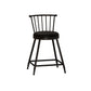 Industrial Armless Backrest Counter Stool Steel Bar Stool with Leather Cushion Black 1 Piece Short Stool(22"H) Clearhalo 'Bar Furniture' 'Bar Stools' 'bar_stools' 'furn' 'furn_bar_stools' 'Furniture' 'furniture_bar_stools' 'Kitchen & Dining Furniture' 4910852