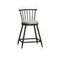 Industrial Armless Backrest Counter Stool Steel Bar Stool with Leather Cushion Gray 1 Piece Short Stool(22"H) Clearhalo 'Bar Furniture' 'Bar Stools' 'bar_stools' 'furn' 'furn_bar_stools' 'Furniture' 'furniture_bar_stools' 'Kitchen & Dining Furniture' 4910858