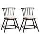 Industrial Armless Backrest Counter Stool Steel Bar Stool with Leather Cushion White 2 Piece Set Short Stool(18"H) Clearhalo 'Bar Furniture' 'Bar Stools' 'bar_stools' 'furn' 'furn_bar_stools' 'Furniture' 'furniture_bar_stools' 'Kitchen & Dining Furniture' 4910876