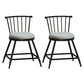 Industrial Armless Backrest Counter Stool Steel Bar Stool with Leather Cushion Gray 2 Piece Set Short Stool(18"H) Clearhalo 'Bar Furniture' 'Bar Stools' 'bar_stools' 'furn' 'furn_bar_stools' 'Furniture' 'furniture_bar_stools' 'Kitchen & Dining Furniture' 4910877
