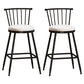 Industrial Armless Backrest Counter Stool Steel Bar Stool with Leather Cushion White 2 Piece Set Counter Stool(26"H) Clearhalo 'Bar Furniture' 'Bar Stools' 'bar_stools' 'furn' 'furn_bar_stools' 'Furniture' 'furniture_bar_stools' 'Kitchen & Dining Furniture' 4910884