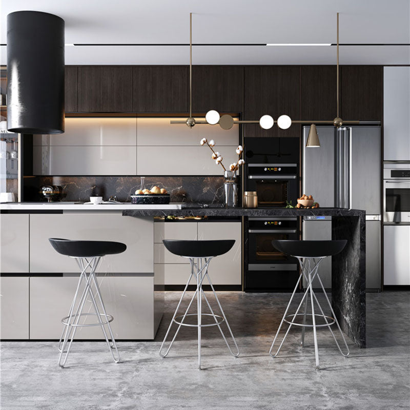 Glam Footrest Plastic Barstool Matte Finish Restaurant Stool Clearhalo 'Bar Furniture' 'Bar Stools' 'bar_stools' 'furn' 'furn_bar_stools' 'Furniture' 'furniture_bar_stools' 'Kitchen & Dining Furniture' 4910926