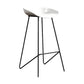 Contemporary Restaurant Footrest Barstool Matte Finish Plastic Stool White 1 Piece Clearhalo 'Bar Furniture' 'Bar Stools' 'bar_stools' 'furn' 'furn_bar_stools' 'Furniture' 'furniture_bar_stools' 'Kitchen & Dining Furniture' 4910939