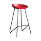Contemporary Restaurant Footrest Barstool Matte Finish Plastic Stool Red 1 Piece Clearhalo 'Bar Furniture' 'Bar Stools' 'bar_stools' 'furn' 'furn_bar_stools' 'Furniture' 'furniture_bar_stools' 'Kitchen & Dining Furniture' 4910941